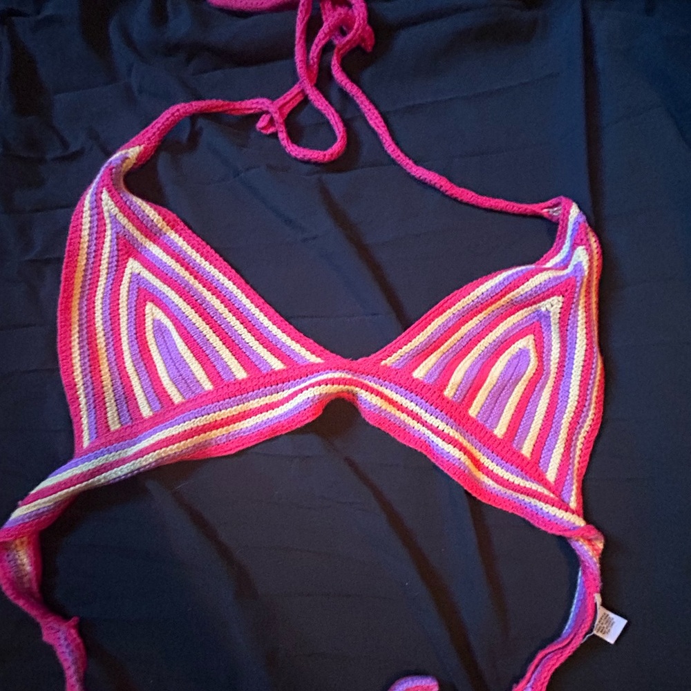 knitted top for festivals an parties and at the beach/swimming